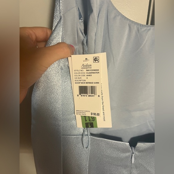 Aiden Matrix Blue Gown (Size 4) - Picture 5 of 6